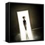 Alien at Door-_Lonely_-Framed Stretched Canvas