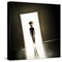 Alien at Door-_Lonely_-Stretched Canvas