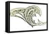 Alien Emergence Insignia-David Manlove-Framed Stretched Canvas