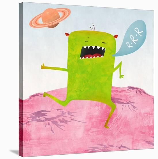 Alien Friend Number 1-Skip Teller-Stretched Canvas