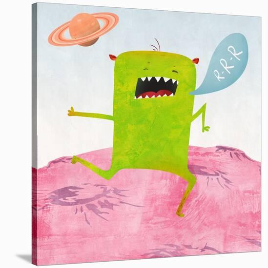 Alien Friend Number 1-Skip Teller-Stretched Canvas