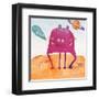 Alien Friend Number 2-Skip Teller-Framed Giclee Print