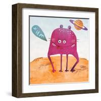 Alien Friend Number 2-Skip Teller-Framed Giclee Print