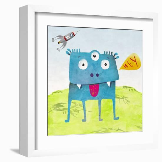 Alien Friend Number 3-Skip Teller-Framed Giclee Print