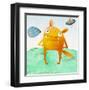 Alien Friend Number 4-Skip Teller-Framed Giclee Print