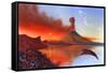 Alien Landscape, Artwork-Richard Bizley-Framed Stretched Canvas