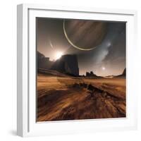 Alien Landscape, Artwork-Detlev Van Ravenswaay-Framed Premium Photographic Print