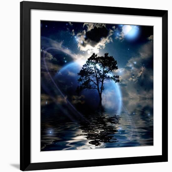 Alien Landscape-rolffimages-Framed Art Print