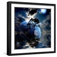 Alien Landscape-rolffimages-Framed Art Print