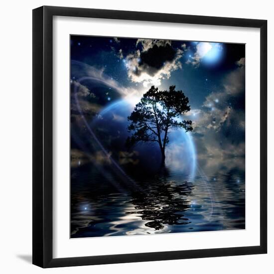 Alien Landscape-rolffimages-Framed Art Print