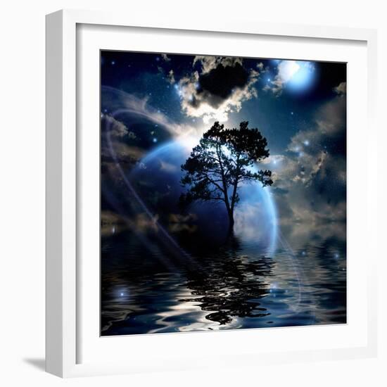 Alien Landscape-rolffimages-Framed Art Print