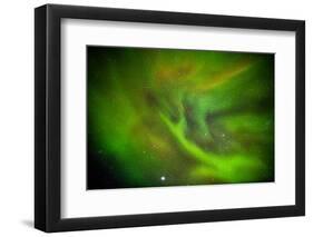 Alien Like Patterns in the Auroras, Aurora Borealis or Northern Lights, Lapland,Sweden-null-Framed Photographic Print