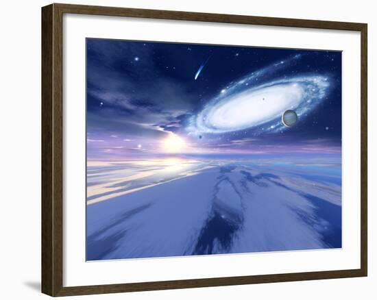 Alien Night Sky-Detlev Van Ravenswaay-Framed Photographic Print