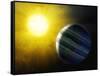 Alien Planet, Artwork-null-Framed Stretched Canvas