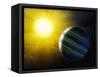 Alien Planet, Artwork-null-Framed Stretched Canvas