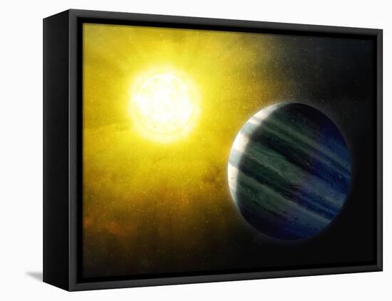 Alien Planet, Artwork-null-Framed Stretched Canvas