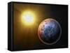 Alien Planet, Artwork-null-Framed Stretched Canvas