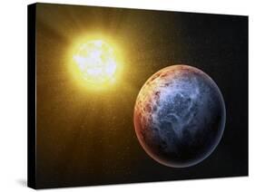 Alien Planet, Artwork-null-Stretched Canvas