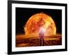 Alien Planet Fantasy Space Scene-Keith Tarrier-Framed Art Print