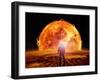 Alien Planet Fantasy Space Scene-Keith Tarrier-Framed Art Print