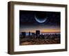 Alien Planet Fantasy Space Scene-Keith Tarrier-Framed Art Print