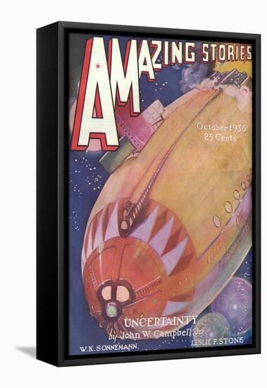 Alien Spacecraft 1936-Leo Morey-Framed Stretched Canvas