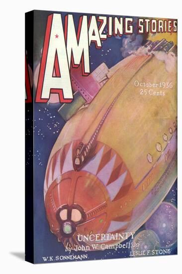 Alien Spacecraft 1936-Leo Morey-Stretched Canvas