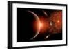 Alien Sunrise on a Distant Alien World-null-Framed Art Print