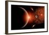 Alien Sunrise on a Distant Alien World-null-Framed Art Print