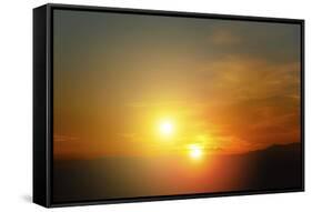 Alien Sunset-null-Framed Stretched Canvas