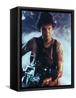 ALIENS, 1986 directed by JAMES CAMERON with Sigourney Weaver (photo)-null-Framed Stretched Canvas