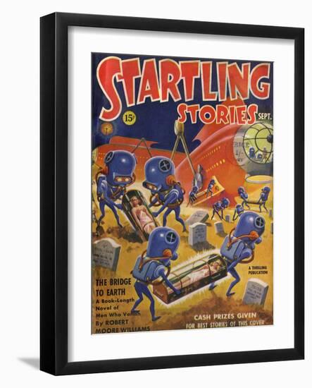 Aliens Grave Robbing-null-Framed Art Print