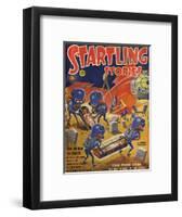 Aliens Grave Robbing-null-Framed Art Print