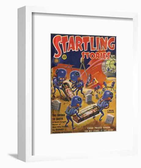 Aliens Grave Robbing-null-Framed Art Print