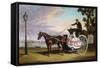 Alighting from a Coach near Cremorne Gardens-Alfred Frank De Prades-Framed Stretched Canvas