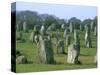 Alignments of Megalithic Standing Stones, Carnac, Morbihan, Brittany, France, Europe-J P De Manne-Stretched Canvas