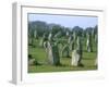 Alignments of Megalithic Standing Stones, Carnac, Morbihan, Brittany, France, Europe-J P De Manne-Framed Photographic Print