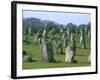 Alignments of Megalithic Standing Stones, Carnac, Morbihan, Brittany, France, Europe-J P De Manne-Framed Photographic Print