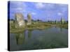 Alignments of Megalithic Standing Stones, Carnac, Morbihan, Brittany, France, Europe-J P De Manne-Stretched Canvas