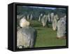 Alignments of Megalithic Standing Stones, Carnac, Morbihan, Brittany, France, Europe-J P De Manne-Framed Stretched Canvas