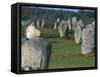 Alignments of Megalithic Standing Stones, Carnac, Morbihan, Brittany, France, Europe-J P De Manne-Framed Stretched Canvas