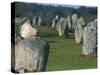 Alignments of Megalithic Standing Stones, Carnac, Morbihan, Brittany, France, Europe-J P De Manne-Stretched Canvas