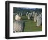 Alignments of Megalithic Standing Stones, Carnac, Morbihan, Brittany, France, Europe-J P De Manne-Framed Photographic Print