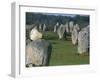 Alignments of Megalithic Standing Stones, Carnac, Morbihan, Brittany, France, Europe-J P De Manne-Framed Photographic Print