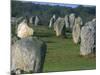 Alignments of Megalithic Standing Stones, Carnac, Morbihan, Brittany, France, Europe-J P De Manne-Mounted Photographic Print