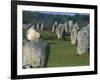 Alignments of Megalithic Standing Stones, Carnac, Morbihan, Brittany, France, Europe-J P De Manne-Framed Photographic Print