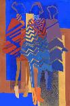 Artistic Fashion Colorful Illustration with Stripes-Alina Shakhovets-Art Print