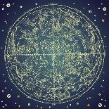 Vintage Zodiac Constellation Of Northern Stars-Alisa Foytik-Art Print
