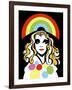 Alison Goldfrapp, English pop singer, colour 'graphic' caricature, 2010 by Neale Osborne-Neale Osborne-Framed Giclee Print