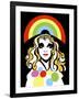 Alison Goldfrapp, English pop singer, colour 'graphic' caricature, 2010 by Neale Osborne-Neale Osborne-Framed Giclee Print